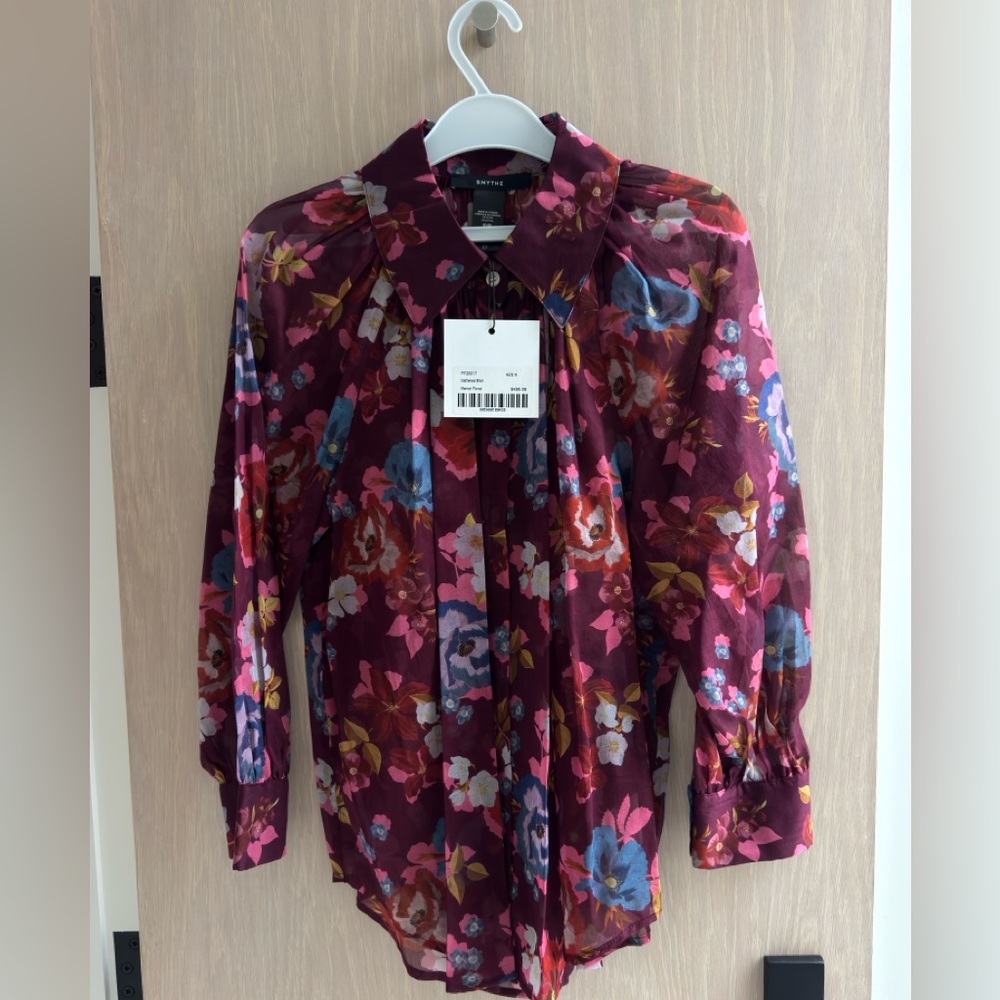 Floral Button-Up Blouse
